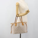 LOUIS VUITTON Damier Azur Neverfull PM Tote Bag N41362 LV Auth 185688-22