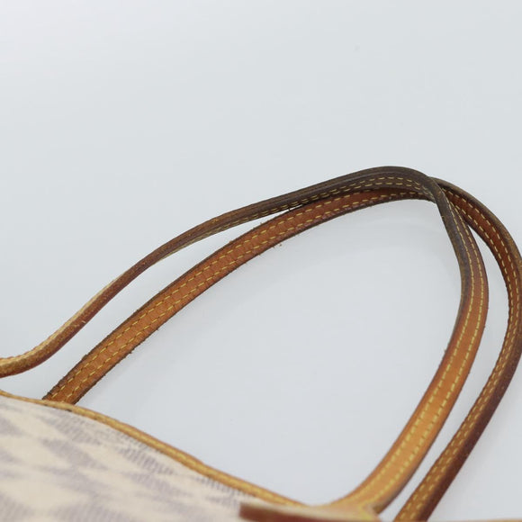 LOUIS VUITTON Damier Azur Neverfull PM Tote Bag N41362 LV Auth 185688