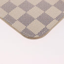LOUIS VUITTON Damier Azur Neverfull PM Pouch Accessory Pouch LV Auth 185689-16