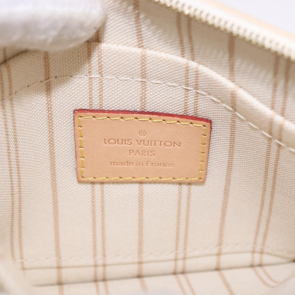 LOUIS VUITTON Damier Azur Neverfull PM Pouch Accessory Pouch LV Auth 185689