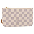 LOUIS VUITTON Damier Azur Neverfull PM Pouch Accessory Pouch LV Auth 185689-13