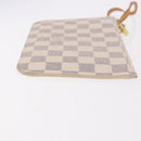 LOUIS VUITTON Damier Azur Neverfull PM Pouch Accessory Pouch LV Auth 185689-3