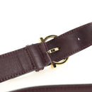 Salvatore Ferragamo Gancini Hand Bag Leather 2way Purple Gold Auth 185691A-17