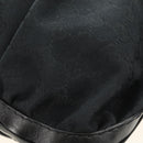 GUCCI GG Canvas Shoulder Bag Black Gold 189884 Auth 185693V-12