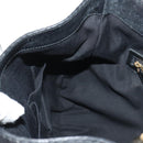 GUCCI GG Canvas Shoulder Bag Black Gold 189884 Auth 185693V-19