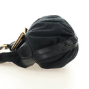 GUCCI GG Canvas Shoulder Bag Black Gold 189884 Auth 185693V-4