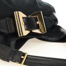 GUCCI GG Canvas Shoulder Bag Black Gold 189884 Auth 185693V-6