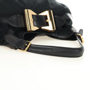 GUCCI GG Canvas Shoulder Bag Black Gold 189884 Auth 185693V-7