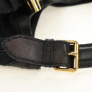 GUCCI GG Canvas Shoulder Bag Black Gold 189884 Auth 185693V-8