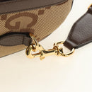 GUCCI Jumbo GG Web Sherry Line Boston Bag 2way Beige Gold 696039 Auth 185694SM-17