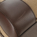 GUCCI Jumbo GG Web Sherry Line Boston Bag 2way Beige Gold 696039 Auth 185694SM-18