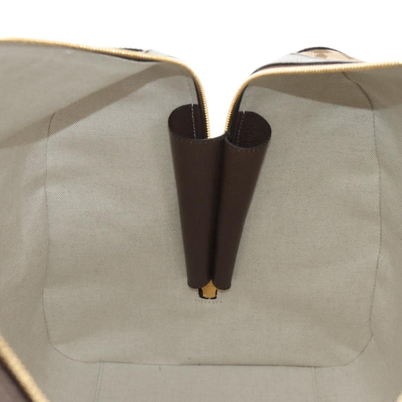 GUCCI Jumbo GG Web Sherry Line Boston Bag 2way Beige Gold 696039 Auth 185694SM