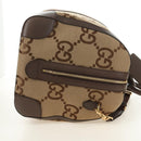 GUCCI Jumbo GG Web Sherry Line Boston Bag 2way Beige Gold 696039 Auth 185694SM-4