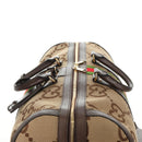 GUCCI Jumbo GG Web Sherry Line Boston Bag 2way Beige Gold 696039 Auth 185694SM-6