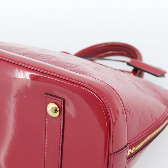 LOUIS VUITTON Monogram Vernis Alma PM Hand Bag Pink M50561 LV Auth 185695A