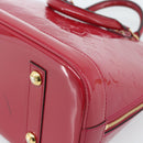 LOUIS VUITTON Monogram Vernis Alma PM Hand Bag Pink M50561 LV Auth 185695A-16