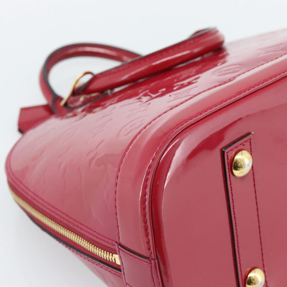 LOUIS VUITTON Monogram Vernis Alma PM Hand Bag Pink M50561 LV Auth 185695A