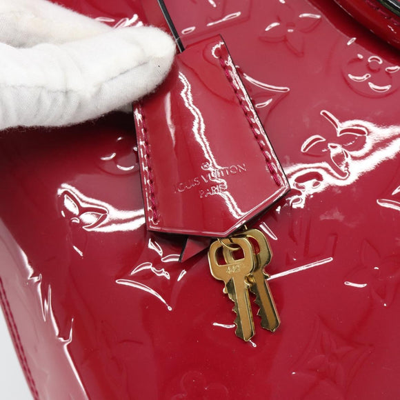 LOUIS VUITTON Monogram Vernis Alma PM Hand Bag Pink M50561 LV Auth 185695A