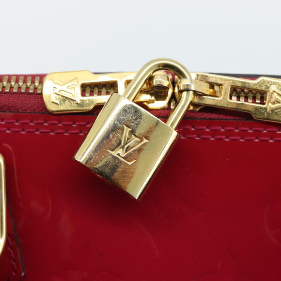 LOUIS VUITTON Monogram Vernis Alma PM Hand Bag Pink M50561 LV Auth 185695A