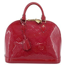 LOUIS VUITTON Monogram Vernis Alma PM Hand Bag Pink M50561 LV Auth 185695A-13