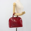 LOUIS VUITTON Monogram Vernis Alma PM Hand Bag Pink M50561 LV Auth 185695A-25