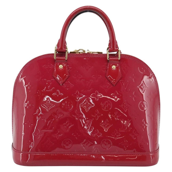 LOUIS VUITTON Monogram Vernis Alma PM Hand Bag Pink M50561 LV Auth 185695A