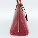LOUIS VUITTON Monogram Vernis Alma PM Hand Bag Pink M50561 LV Auth 185695A-3