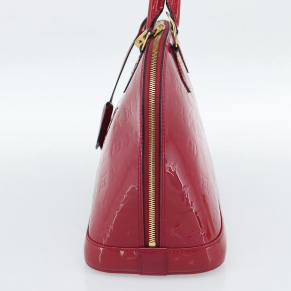 LOUIS VUITTON Monogram Vernis Alma PM Hand Bag Pink M50561 LV Auth 185695A