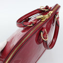 LOUIS VUITTON Monogram Vernis Alma PM Hand Bag Pink M50561 LV Auth 185695A-6