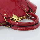 LOUIS VUITTON Monogram Vernis Alma PM Hand Bag Pink M50561 LV Auth 185695A-7