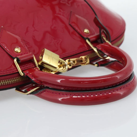LOUIS VUITTON Monogram Vernis Alma PM Hand Bag Pink M50561 LV Auth 185695A