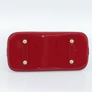 LOUIS VUITTON Monogram Vernis Alma PM Hand Bag Pink M50561 LV Auth 185695A-5