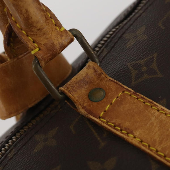 LOUIS VUITTON Monogram Keepall Bandouliere 55 Boston Bag M41414 LV Auth 185696