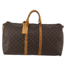 LOUIS VUITTON Monogram Keepall Bandouliere 55 Boston Bag M41414 LV Auth 185696-13