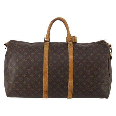 LOUIS VUITTON Monogram Keepall Bandouliere 55 Boston Bag M41414 LV Auth 185696 - 0