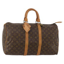 LOUIS VUITTON Monogram Keepall 45 Boston Bag M41428 LV Auth 185697A-1