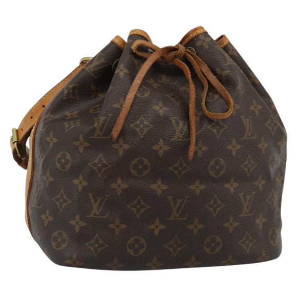 LOUIS VUITTON Monogram Petit Noe Shoulder Bag M42226 LV Auth 185703A