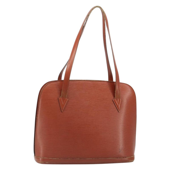LOUIS VUITTON Epi Lussac Shoulder Bag Brown M52283 LV Auth 185704
