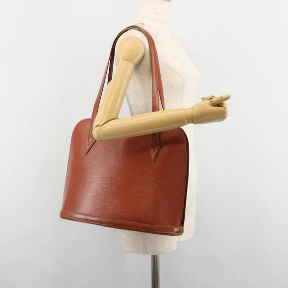 LOUIS VUITTON Epi Lussac Shoulder Bag Brown M52283 LV Auth 185704