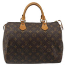 LOUIS VUITTON Monogram Speedy 30 Hand Bag M41526 LV Auth 185705A-13