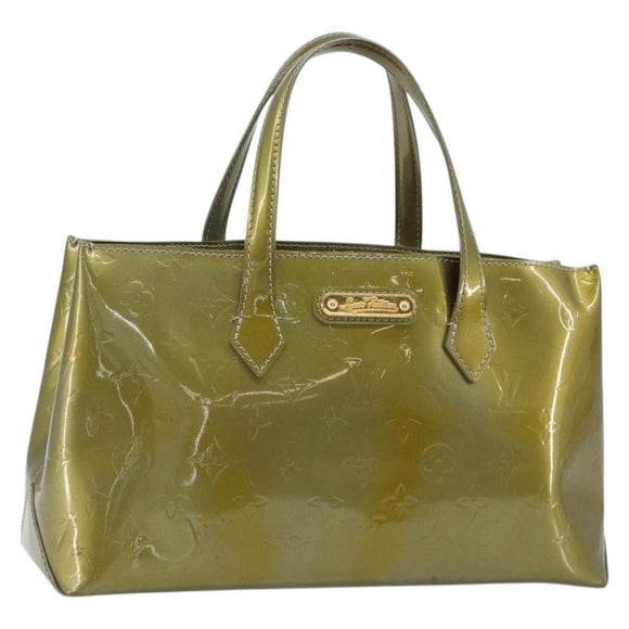 LOUIS VUITTON Vernis Wilshire PM Hand Bag Veil Amplession M91643 LV Auth 185720