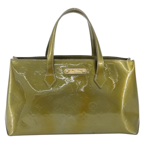 LOUIS VUITTON Vernis Wilshire PM Hand Bag Veil Amplession M91643 LV Auth 185720