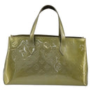 LOUIS VUITTON Vernis Wilshire PM Hand Bag Veil Amplession M91643 LV Auth 185720-2