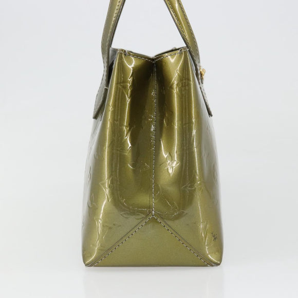 LOUIS VUITTON Vernis Wilshire PM Hand Bag Veil Amplession M91643 LV Auth 185720