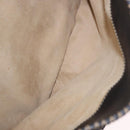 FENDI Celeria Tote Bag Leather Black Silver Auth 185726A-22
