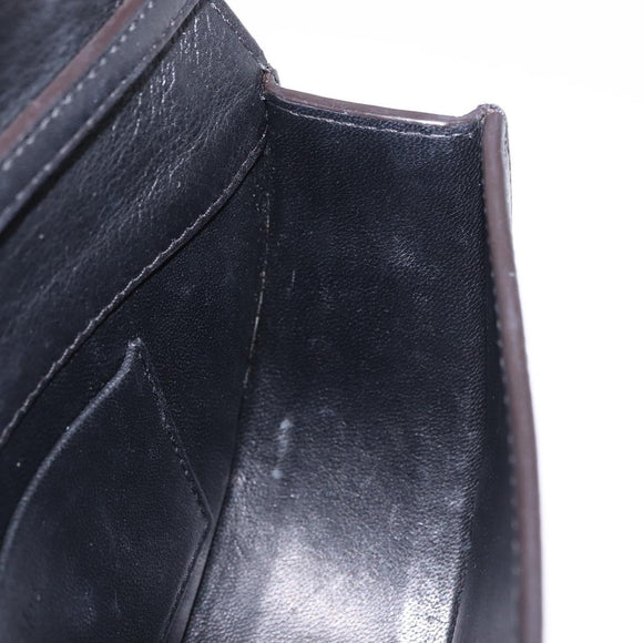 Chloe Nile Hand Bag Leather 2way Black Gold Auth 185727A