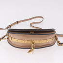 Chloe Nile Hand Bag Leather 2way Pink Gold Auth 185728A-5