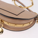 Chloe Nile Hand Bag Leather 2way Pink Gold Auth 185728A-19