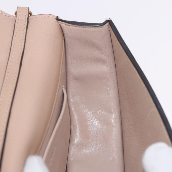 Chloe Nile Hand Bag Leather 2way Pink Gold Auth 185728A