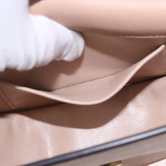 Chloe Nile Hand Bag Leather 2way Pink Gold Auth 185728A